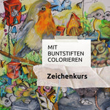 Motiv colorieren Buntstifte  06.10.25