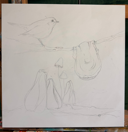 Binde Vogel Wald (in Arbeit)