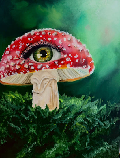 Auge mit Pilz