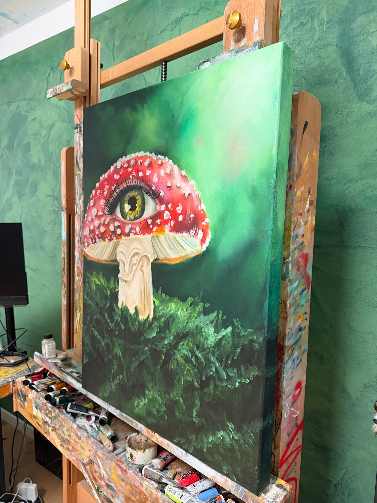 Auge mit Pilz