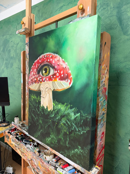 Auge mit Pilz