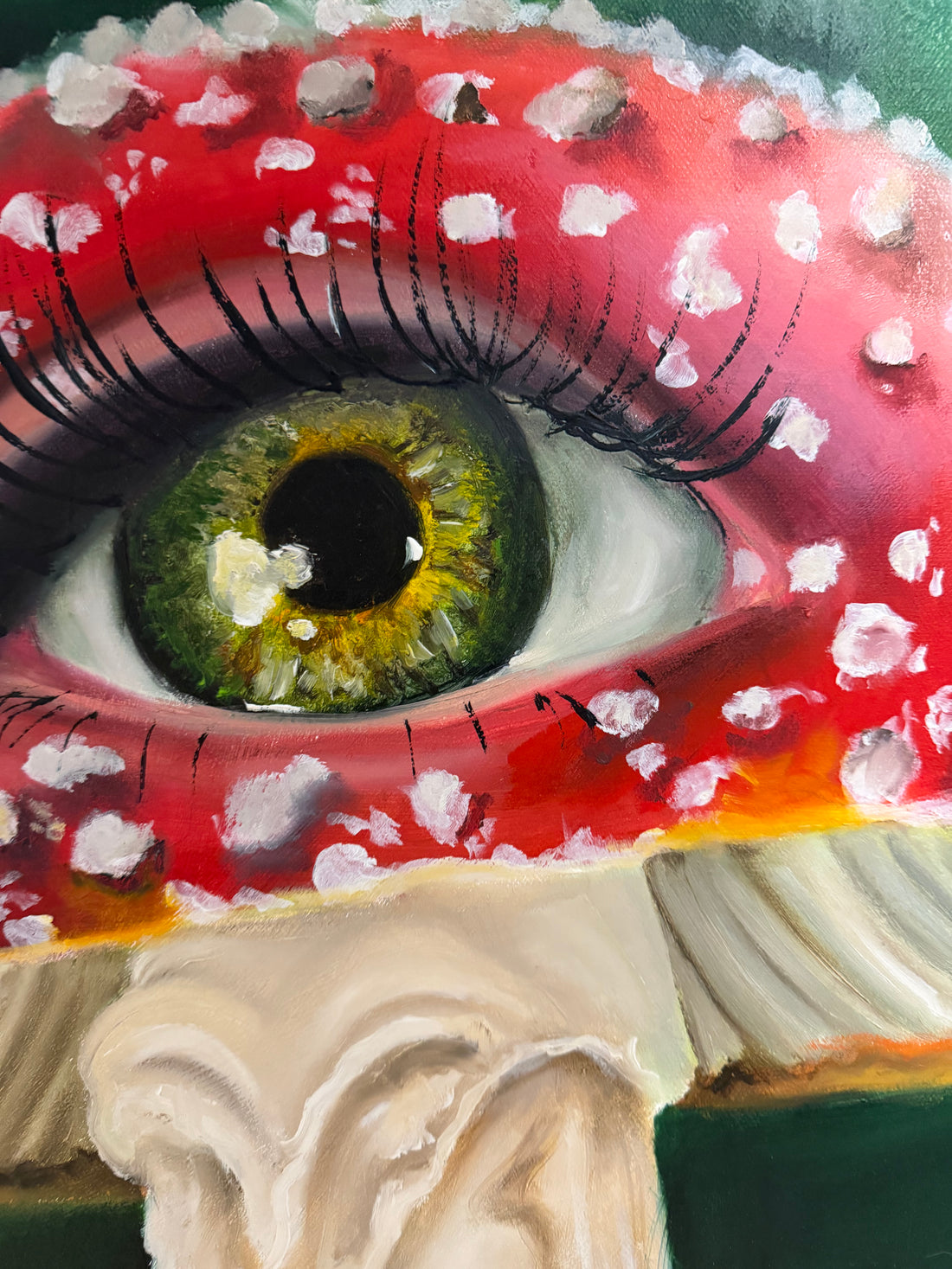 Auge mit Pilz